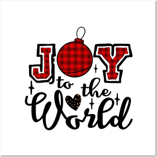 Joy to the world Christmas design Posters and Art